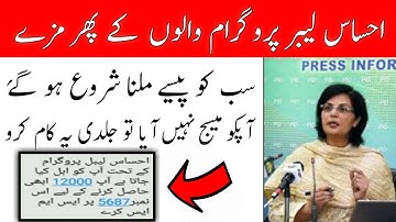 Good News || Ehsas Emergency program new update 2020 || Ehsas Labour program new update 2020