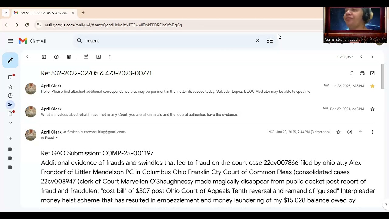 PART 3 MISPRISION OF FELONY STATE OF OHIO FEDERAL AND STATE ACTORS OF THE COURT OPERATING IN GUISE A