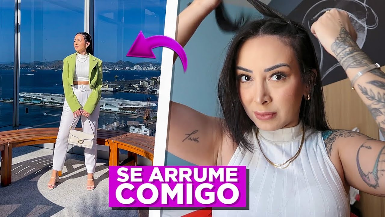 SE ARRUME COMIGO: NA CORRERIA | Make + Penteado rápidos e fáceis pra fazer em pouco tempo