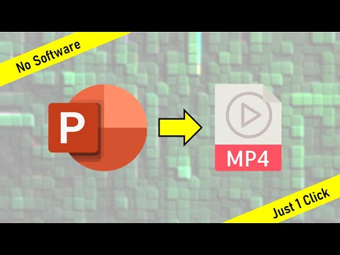 PPT File Into MP4 Video | Without Software