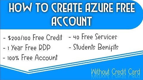 How To Create Azure Free Account Without Credit Card | 1 Year Free RDP | Azure Free RDP