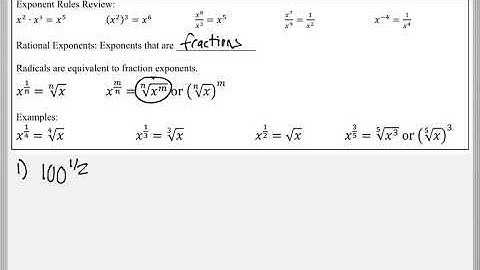 Math 119 : 8.3 #1 (Intermediate Algebra Tutorial : Simplifying Rational Exponents)
