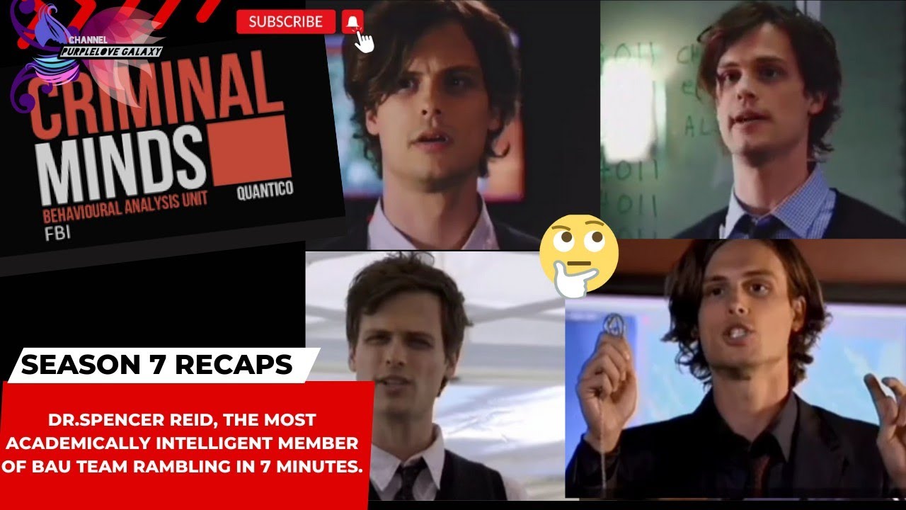 DR.SPENCER REID, THE MOST ACADEMICALLY INTELLIGENT MEMBER OF BAU TEAM