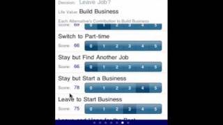 Decision-Making App for iPhone