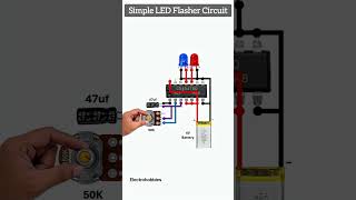 Simple LED Flasher Circuit Using CD4047 IC | DIY Electronics Project🔅