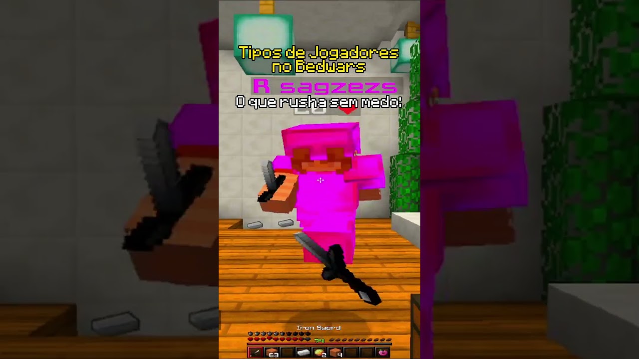 🍊 Tipos de Jogadores no Minecraft Bedwars (Quem é você?!) 