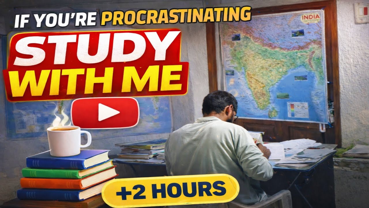 STUDY WITH ME 📚 Build Discipline | 2 Hours Deep Focus | No Distractions