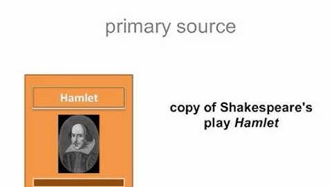 Primary vs. Secondary Sources