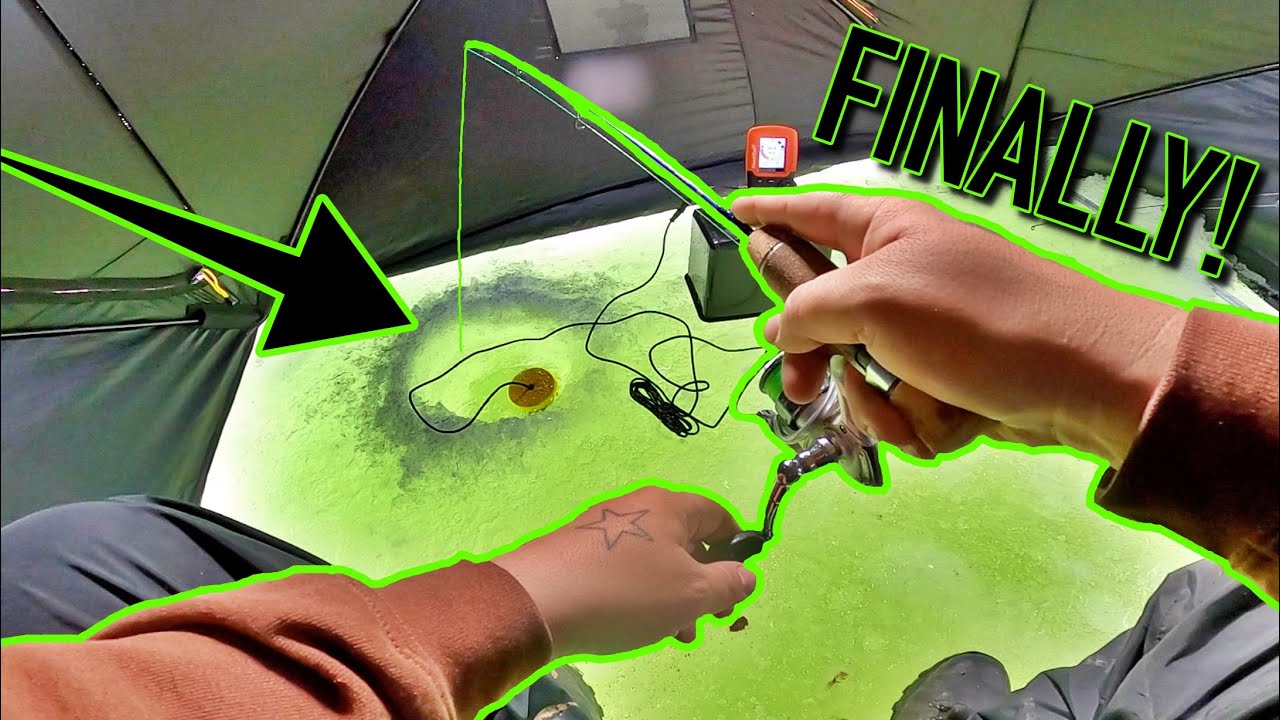 ICE FISHING GONE WRONG! (I lose my Ice Shanty!) - YouTube