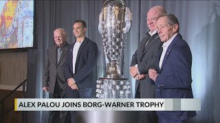 ‘This is my home now’: Alex Palou shares love for Indy at Borg-Warner Trophy unveiling