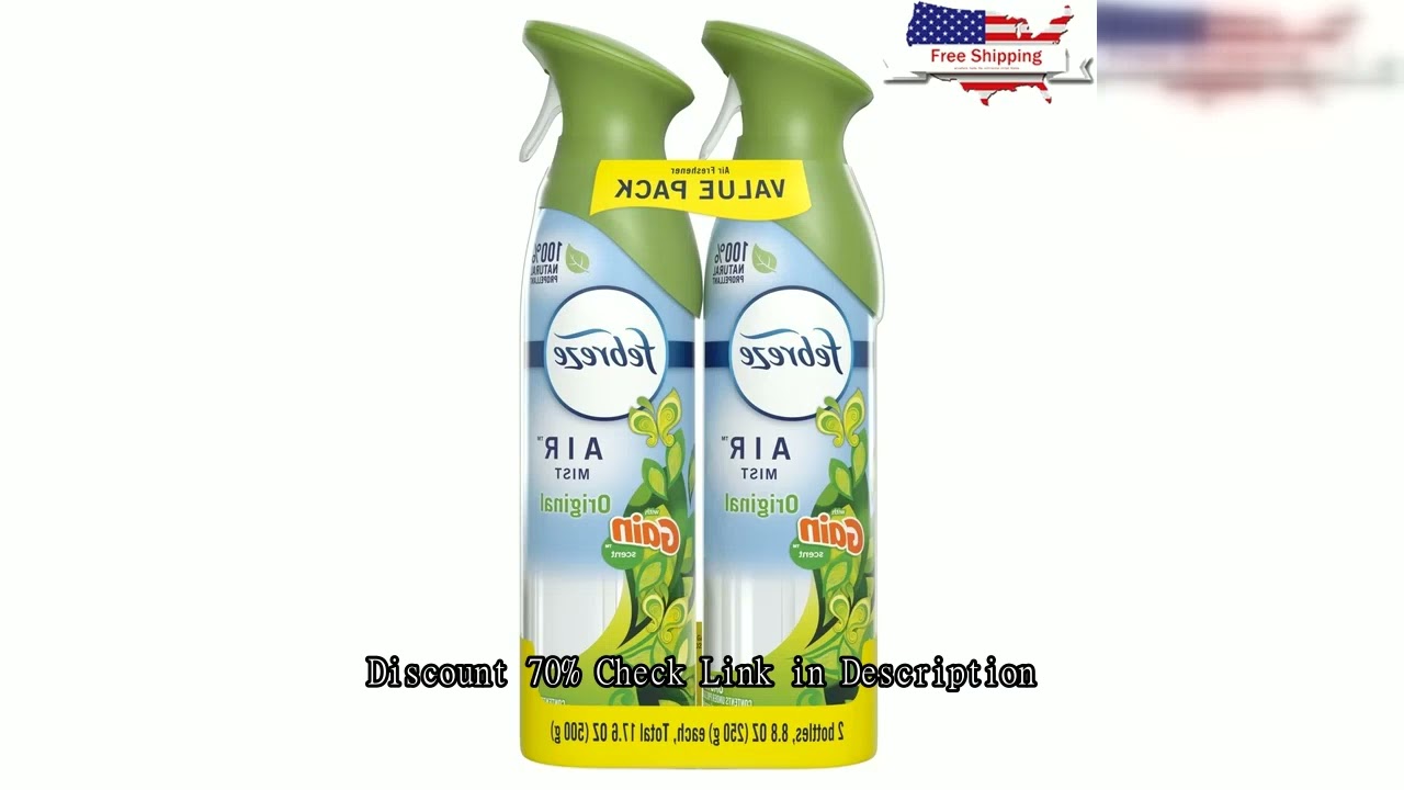 Air Freshener Spray Odor-Fighting Room Spray Gain Original 8.8oz 2 Count