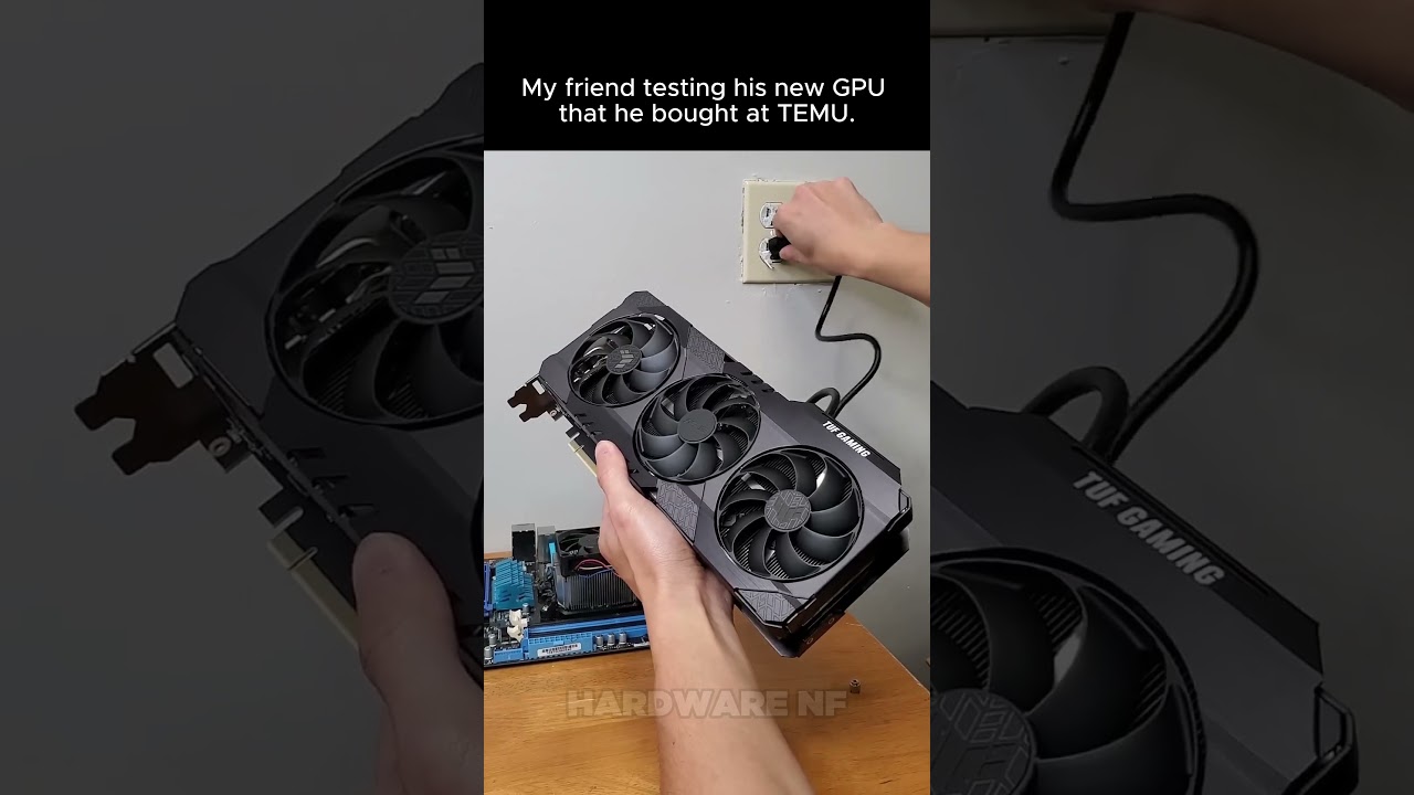 “My friend testing his new GPU💀” 