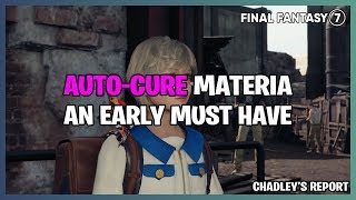 Final Fantasy 7 Remake How To Get Auto-Cure Materia EARLY in Sector 7 | Chadley's Report Details