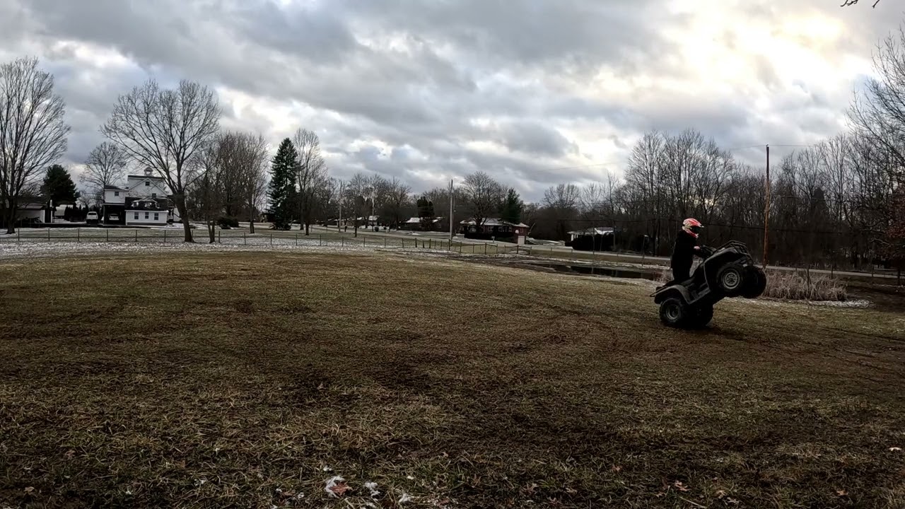 Practicing my wheelies