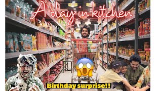 My day in kitchen 🤯| Surprise birthday by family 😍| Adeel Murtaza vlogs