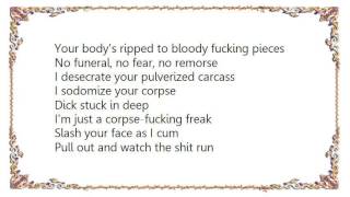 Autopsy - I Sodomize Your Corpse Lyrics
