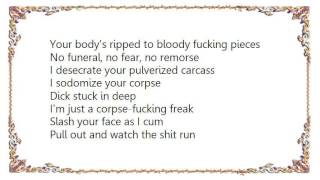 Autopsy - I Sodomize Your Corpse Lyrics