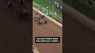 Golden Tempo wins the Kentucky Derby 🐎