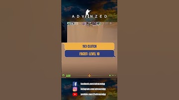 [FACEIT: LEVEL 10] 1v3 Clutch #advanzedcs #cs2 #csgo #counterstrike #cs2clips #csgoclips #gaming