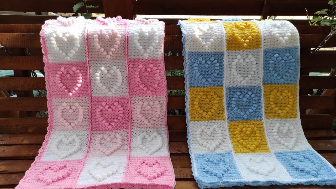 Cum unesc  fâșiile unei pături croșetate din pătrate