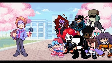 Roses But Every Turn A Different Cover Is Used 🎶 (FNF Roses But Different Characters Sings It)