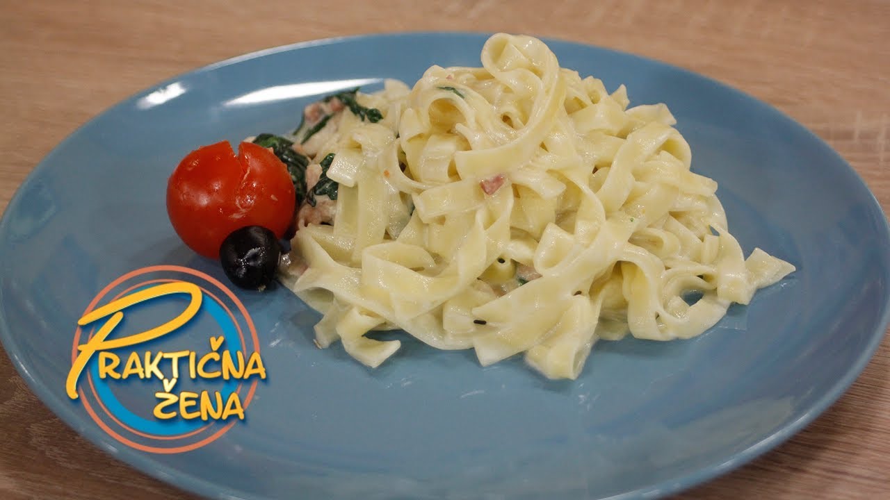 Praktična žena - Taljatele sa piletinom i spanaćem