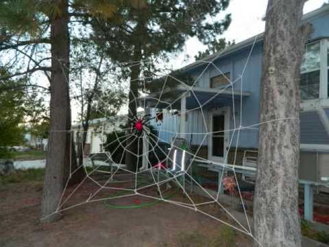 how to make a large spiderweb