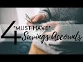 4 Types of Savings Accounts *EVERYONE* Should Have⎟FRUGAL LIVING TIPS⎟Money Saving Tips