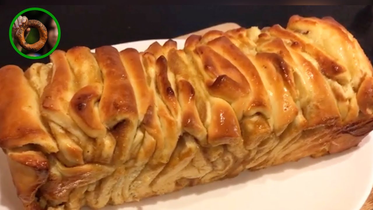 Süßes Zupfbrot mit Apfelmus und Zimt | Mega fluffig und sehr lecker