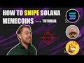 How i snipe solana memecoins