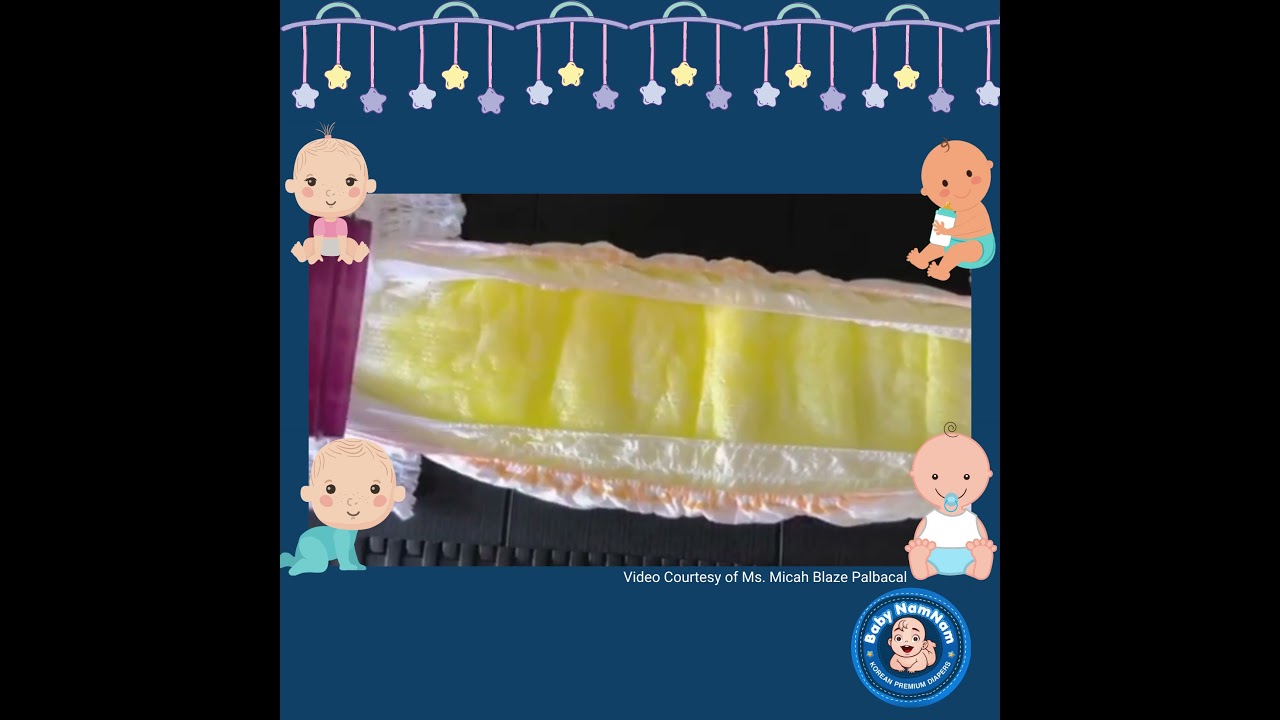 Baby NamNam's Mimipoko Korean Pull-UP Diaper Pants Absorbency Test