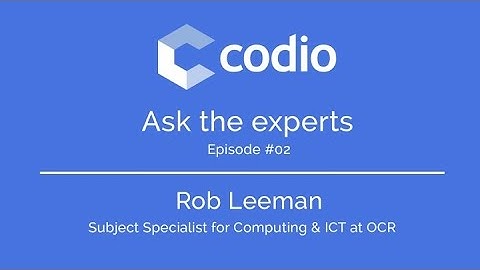 Codio explores how best to teach computer science & programming with Rob Leeman