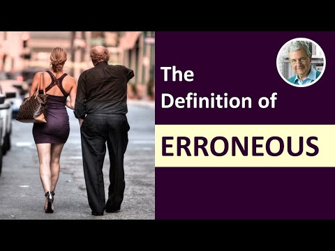 What is the Definition of ERRONEOUS? (Illustrated Example)