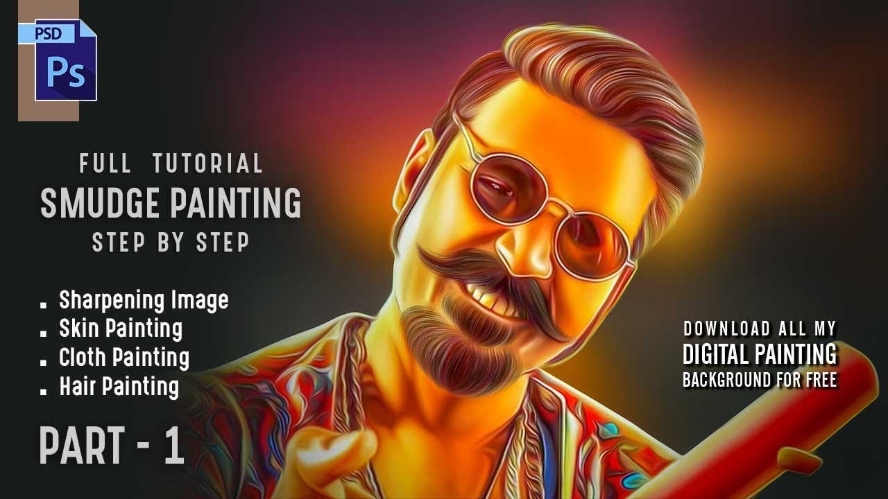 Digital painting smudge effect tool in Adobe Photoshop by RK Graphics | Digital  Paintings