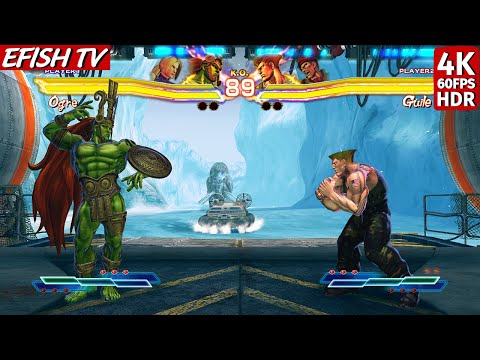 Ogre & Nina vs Guile & Rolento (Hardest AI) - Street Fighter X Tekken