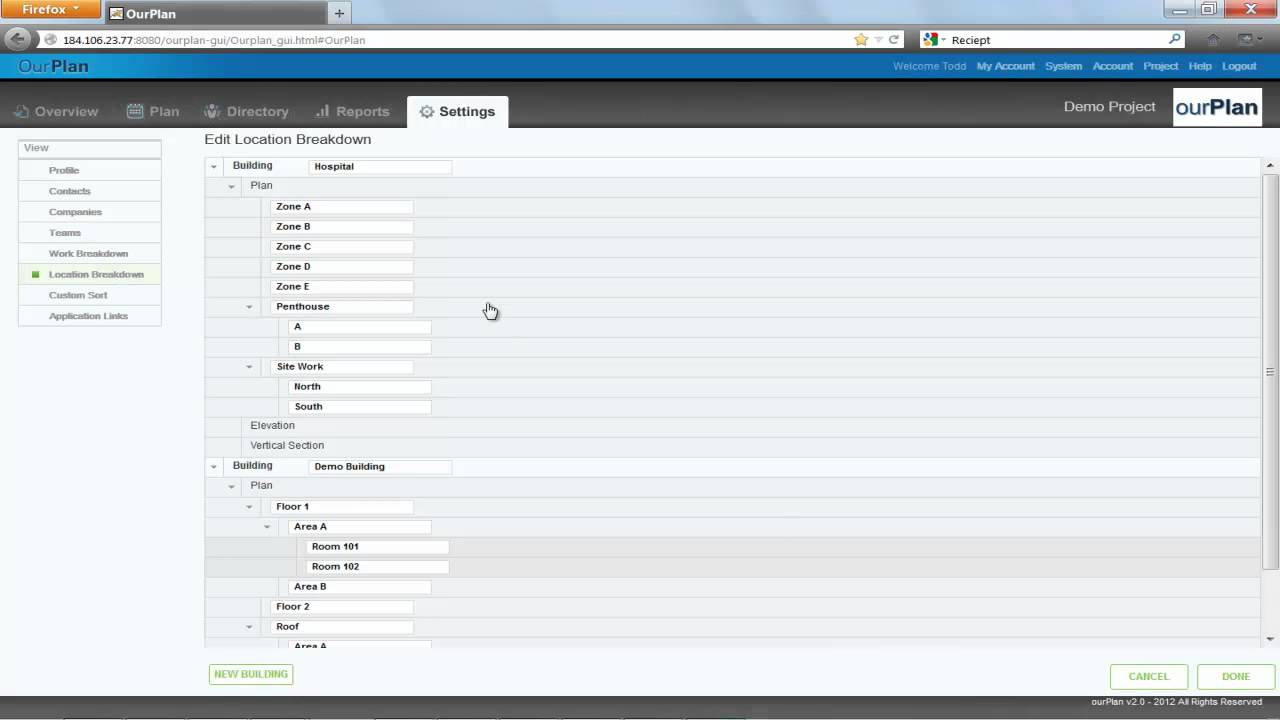 ourPlan 2.0 Training - Uploading Images in the Building View