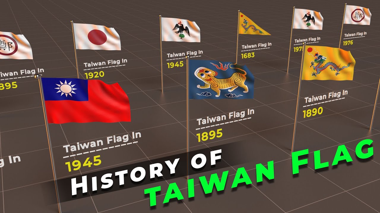 Timeline of Taiwan Flag  History of Taiwan Flag  Flags of the world  - YouTube