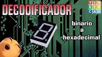 Display 7 segmentos | DECODIFICADOR binario a hexadecimal