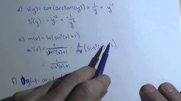Activity 2.6.4 parts d, e, f  Derivative of Arctan and ln with Product, Quotient, and Chain Rule
