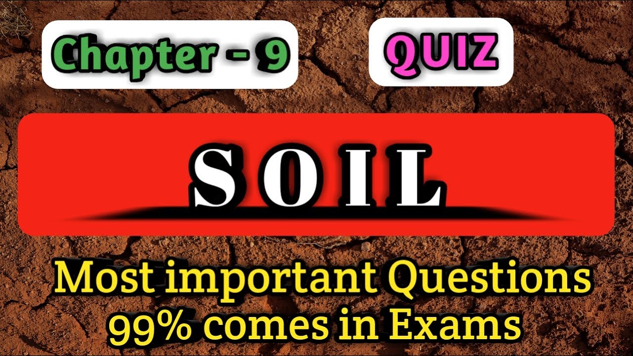 Soil Class 7th Science Quiz MCQs with Answers CBSE YouTube
