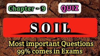 Soil | Class- 7th | Science Quiz | MCQs with Answers | CBSE screenshot 2