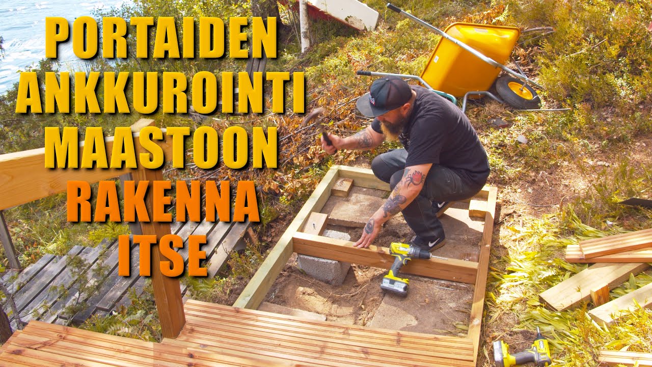 Portaiden Ankkurointi Maastoon | Rakenna Itse