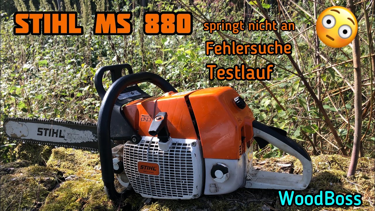 STIHL MS 880 MONSTER springt nicht an Fehlersuche Testlauf Chainsawporn #Stihl #WoodBoss