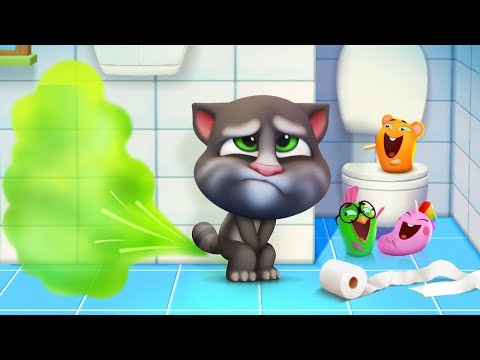 Brincadeiras do Fedorento Tom ⭐ Talking Tom LIVE ⭐ Desenhos Animados