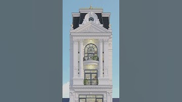 Khám Phá thiết kế Nhà Phố Tân Cổ Điển 4 tầng 1 tum ĐẸP II #shorts