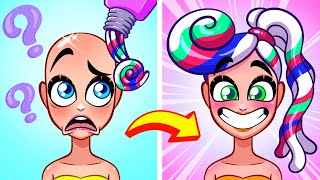 How To Become Real Beauty With Extreme Makeover || TikTok Hacks, Funny Moments By Pear Vlogs