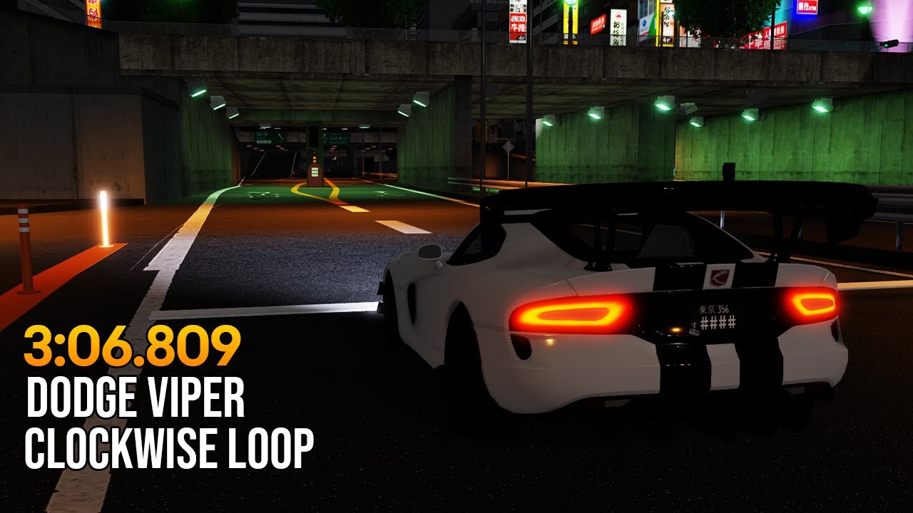 Midnight Racing: Tokyo | C1 Clockwise Loop - Dodge Viper | 3:06.809 ...