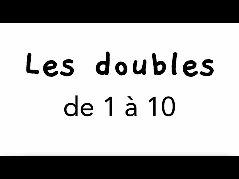 The doubles from 1 to 10
