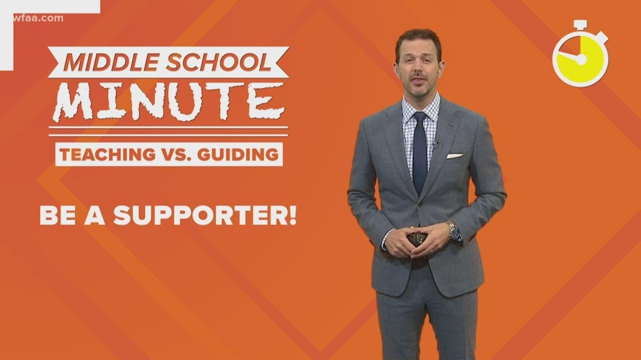 Middle School Minute Teaching vs. guiding your child in education