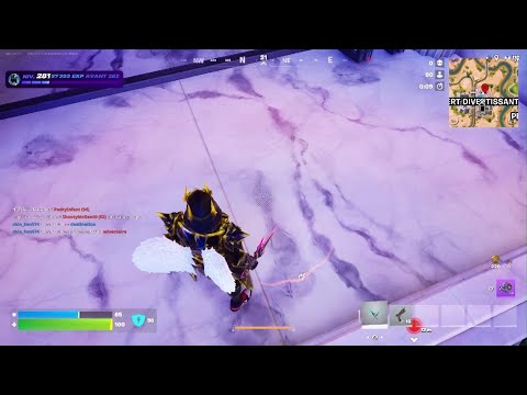 FORTNITE CUBE VOYAGER BÂTIMENT GREC DESERT DIVERTISSANT